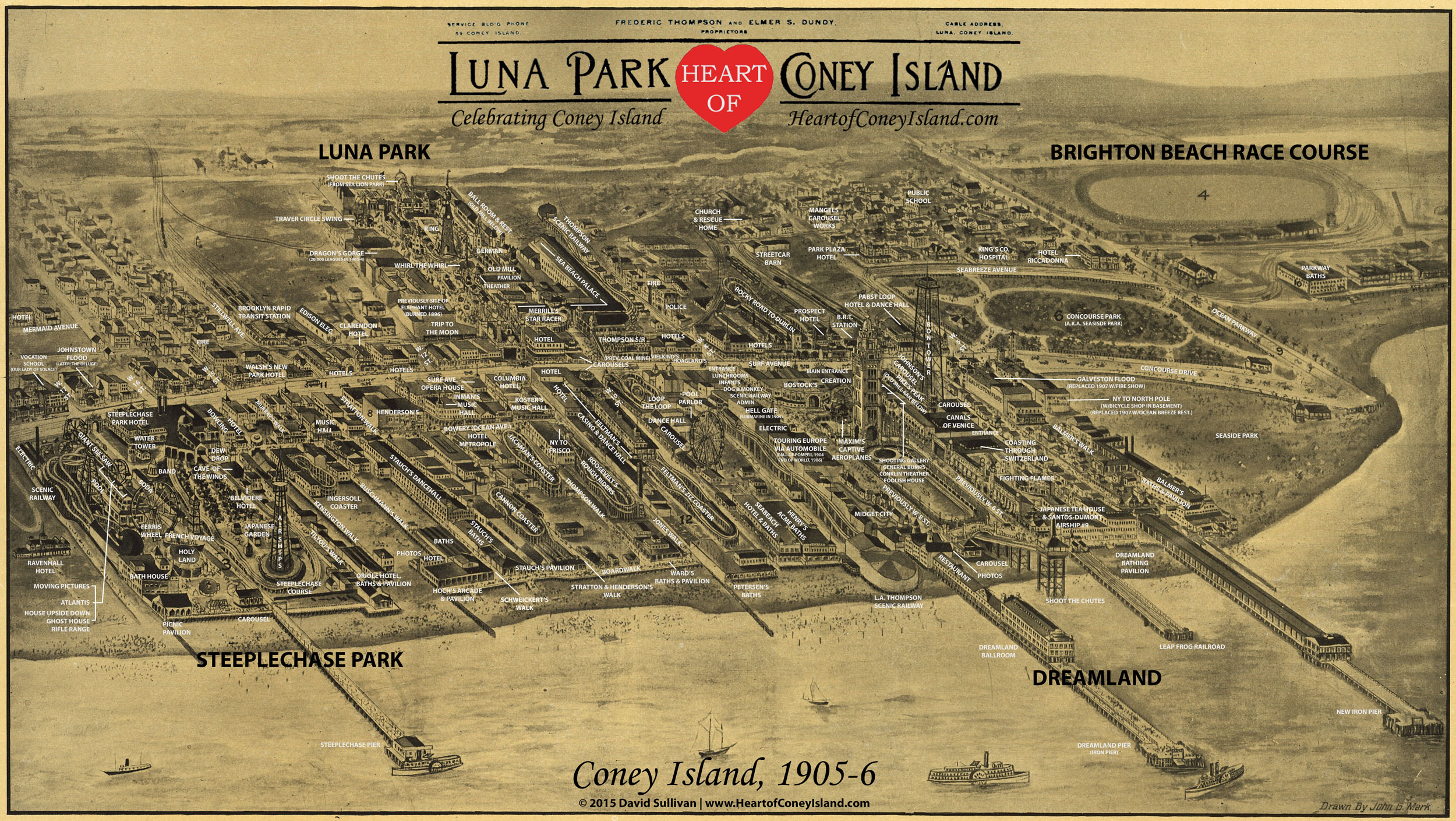 Map Of Coney Island - Adrian Kristine
